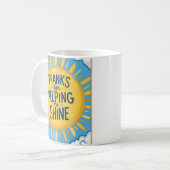 感謝してい救済For's Shine Mug コーヒーマグカップ (正面左)
