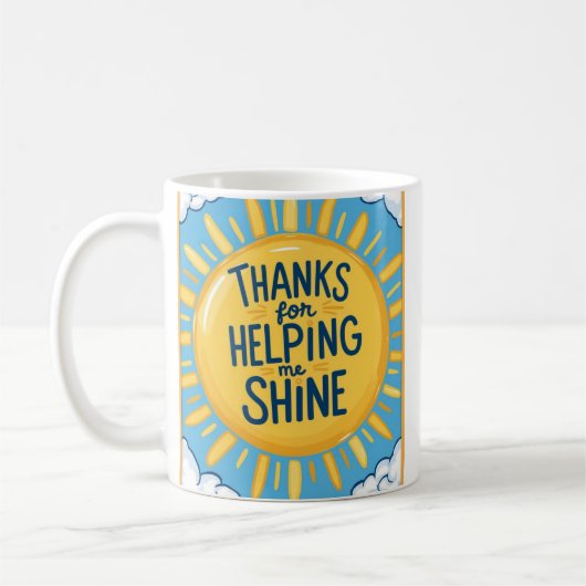 感謝してい救済For's Shine Mug コーヒーマグカップ (左)