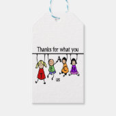 感謝してい教え米国のおもしろい先生芸術 ギフトタグ (正面)