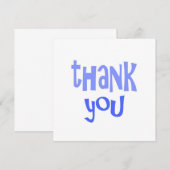 感謝してい文字 サンキューカード (正面/裏面)