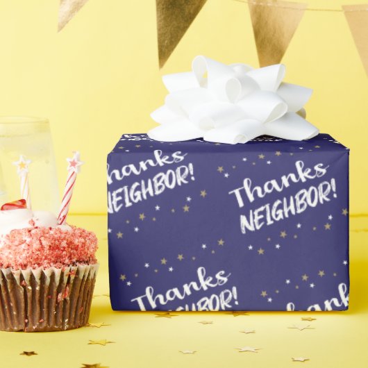 感謝してい星の隣 ラッピングペーパー (誕生日パーティー)