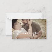 感謝してい書の結婚ゲイ写真ノートカード ノートカード (正面)