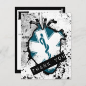 感謝してい最初の応答者 ポストカード (正面/裏面)