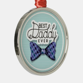 感謝してい最高の父親のパパ メタルオーナメント