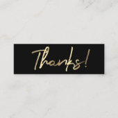 感謝してい札 スキニー名刺 (正面)