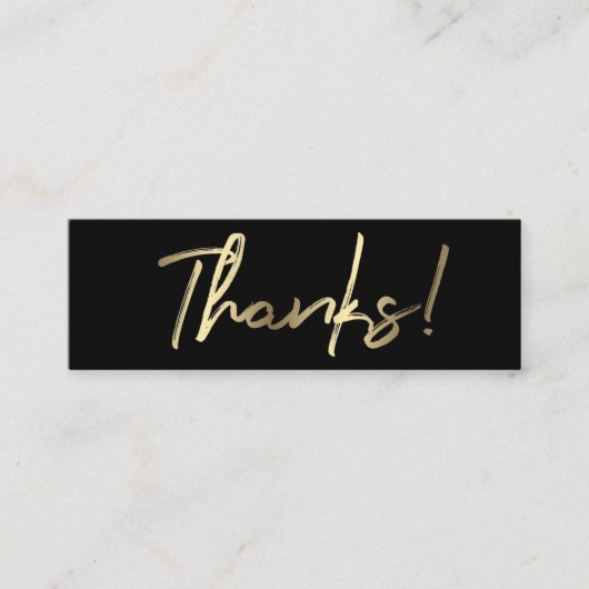 感謝してい札 スキニー名刺 (正面)