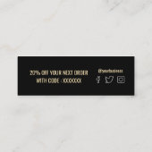 感謝してい札 スキニー名刺 (裏面)