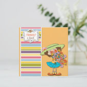 感謝してい束おもしろい女フラットカード (スタンド正面)