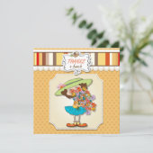 感謝してい束おもしろい女フラットカード (スタンド正面)