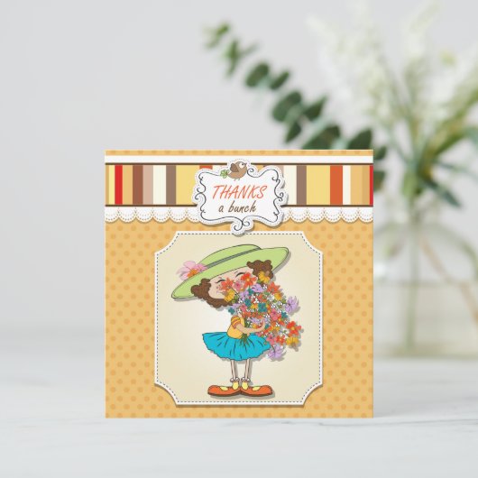 感謝してい束おもしろい女フラットカード (スタンド正面)