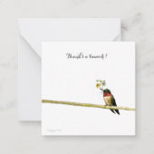 感謝してい束：短い音符感謝してい。 ノートカード (正面)