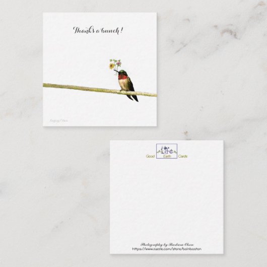 感謝してい束：短い音符感謝してい。 ノートカード (正面/裏面)