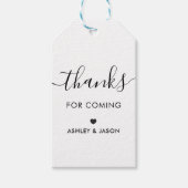 感謝してい来のラベルに結婚感謝するクラフト ギフトタグ (正面)
