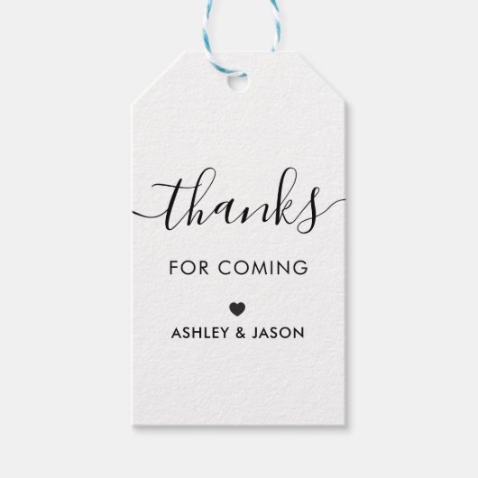感謝してい来のラベルに結婚感謝するクラフト ギフトタグ (正面)