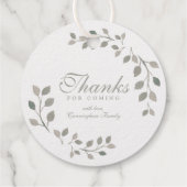 感謝してい来の水の色の葉植物用 フェイバータグ (裏面)