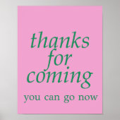 感謝してい来は ポスター (正面)