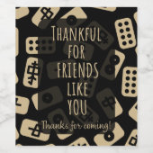 感謝してい来は |麻雀タイル ワインラベル (シングルラベル)