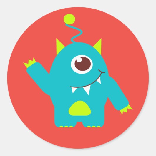 感謝してい来エイリアンシール ラウンドシール (正面)