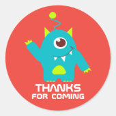 感謝してい来エイリアンシール ラウンドシール (正面)