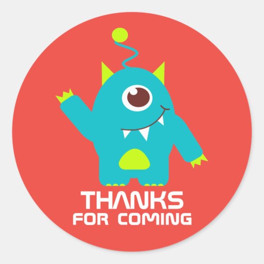 感謝してい来エイリアンシール ラウンドシール (正面)