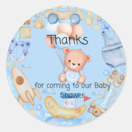 感謝してい来シャワーブルーへ ラウンドシール