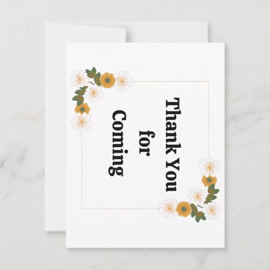 感謝してい来パーティーの除草 サンキューカード (正面)