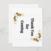 感謝してい来パーティーの除草 サンキューカード (正面/裏面)