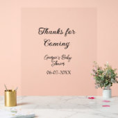 感謝してい来モダンのベビシャワーシンプルの類型 アクリルサイン (ウェディング)
