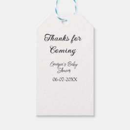 感謝してい来モダンのベビシャワーシンプルの類型 ギフトタグ