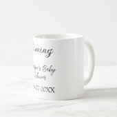 感謝してい来モダンのベビシャワーシンプルの類型 コーヒーマグカップ (正面右)