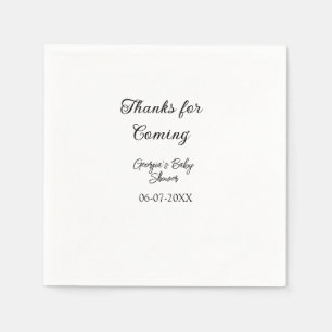 感謝してい来モダンのベビシャワーシンプルの類型 スタンダードカクテルナプキン