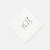 感謝してい来モダンのベビシャワーシンプルの類型 スタンダードカクテルナプキン (角)