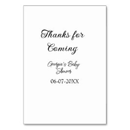 感謝してい来モダンのベビシャワーシンプルの類型 テーブルナンバー