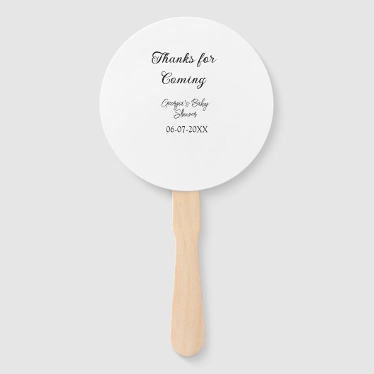 感謝してい来モダンのベビシャワーシンプルの類型 ハンドファン (正面)