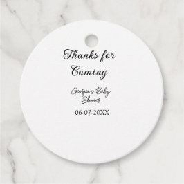 感謝してい来モダンのベビシャワーシンプルの類型 フェイバータグ