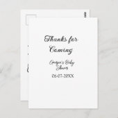 感謝してい来モダンのベビシャワーシンプルの類型 ポストカード (正面/裏面)