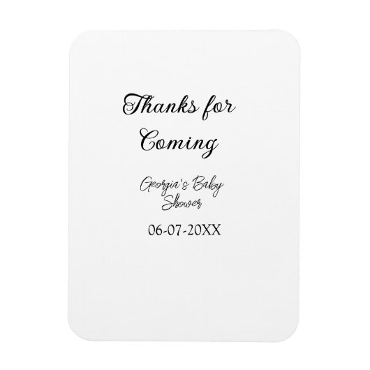 感謝してい来モダンのベビシャワーシンプルの類型 マグネット (縦)