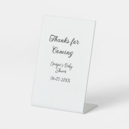 感謝してい来モダンのベビシャワーシンプルの類型 台座サイン