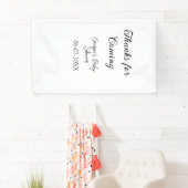 感謝してい来モダンのベビシャワーシンプルの類型 横断幕 (インサイチュ)