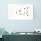 感謝してい来モダンのベビシャワーシンプルの類型 横断幕 (トレードショー)