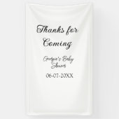 感謝してい来モダンのベビシャワーシンプルの類型 横断幕 (縦)