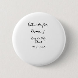 感謝してい来モダンのベビシャワーシンプルの類型 缶バッジ
