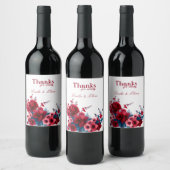 感謝してい来名に ワインラベル (ボトル)