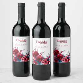 感謝してい来名に ワインラベル