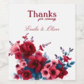 感謝してい来名に ワインラベル (シングルラベル)