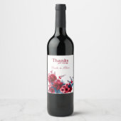感謝してい来名に ワインラベル (正面)