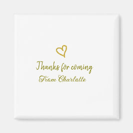 感謝してい来名の追加文字メッセージgolden hea マグネット