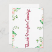 感謝してい来後のパーティーだ。 サンキューカード (正面/裏面)