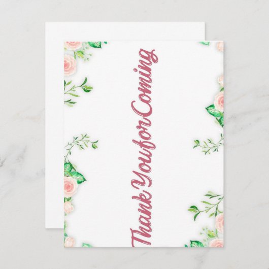 感謝してい来後のパーティーだ。 サンキューカード (正面/裏面)