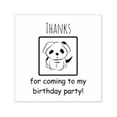 感謝してい来生誕生会の子犬のために セルフインキングスタンプ (デザイン)